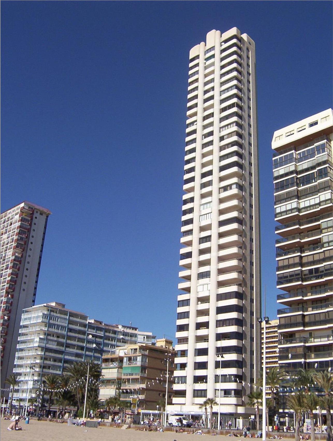 Apartamento Torre Levante, primera línea de playa Benidorm Exterior foto